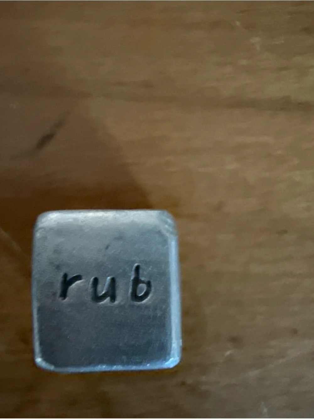 RedEnvelope Get-Lucky Pewter Dice Set — Gray and Red Branding